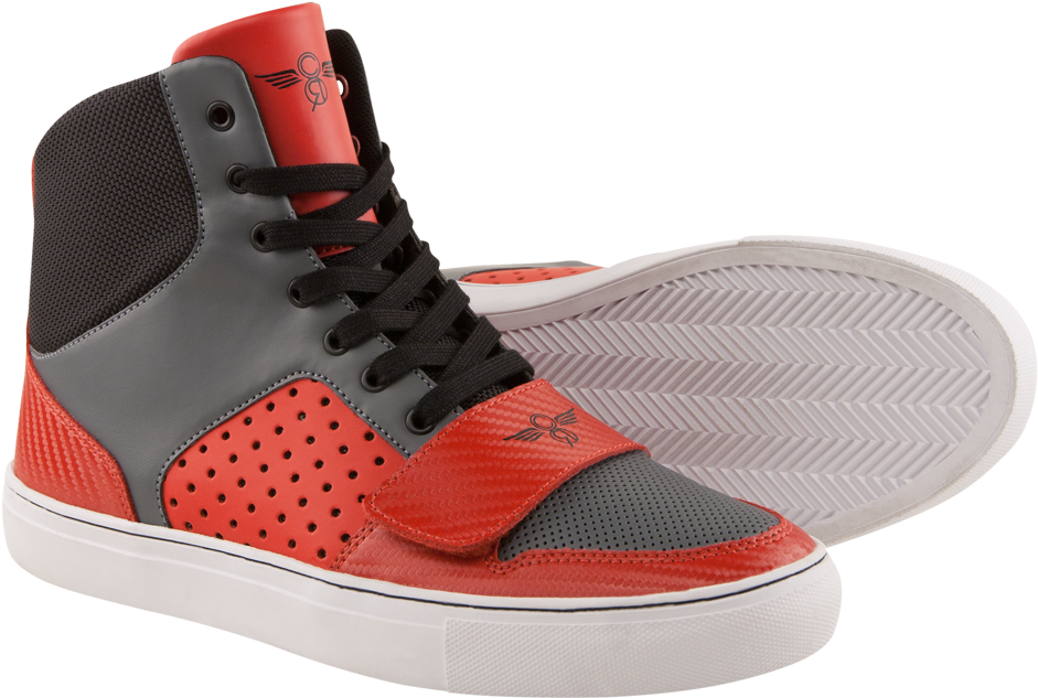 Cesario X Red Smoke Black Red Smoke, Black Shoes - Sneakers (1200x727), Png Download