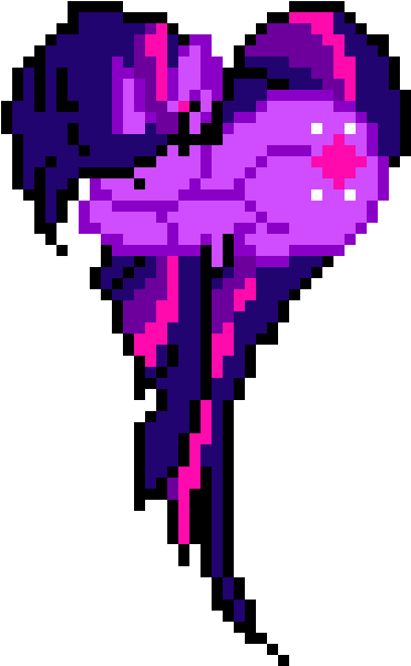 Twilight Sparkle - Mlp Pixel Art Twilight (490x680), Png Download