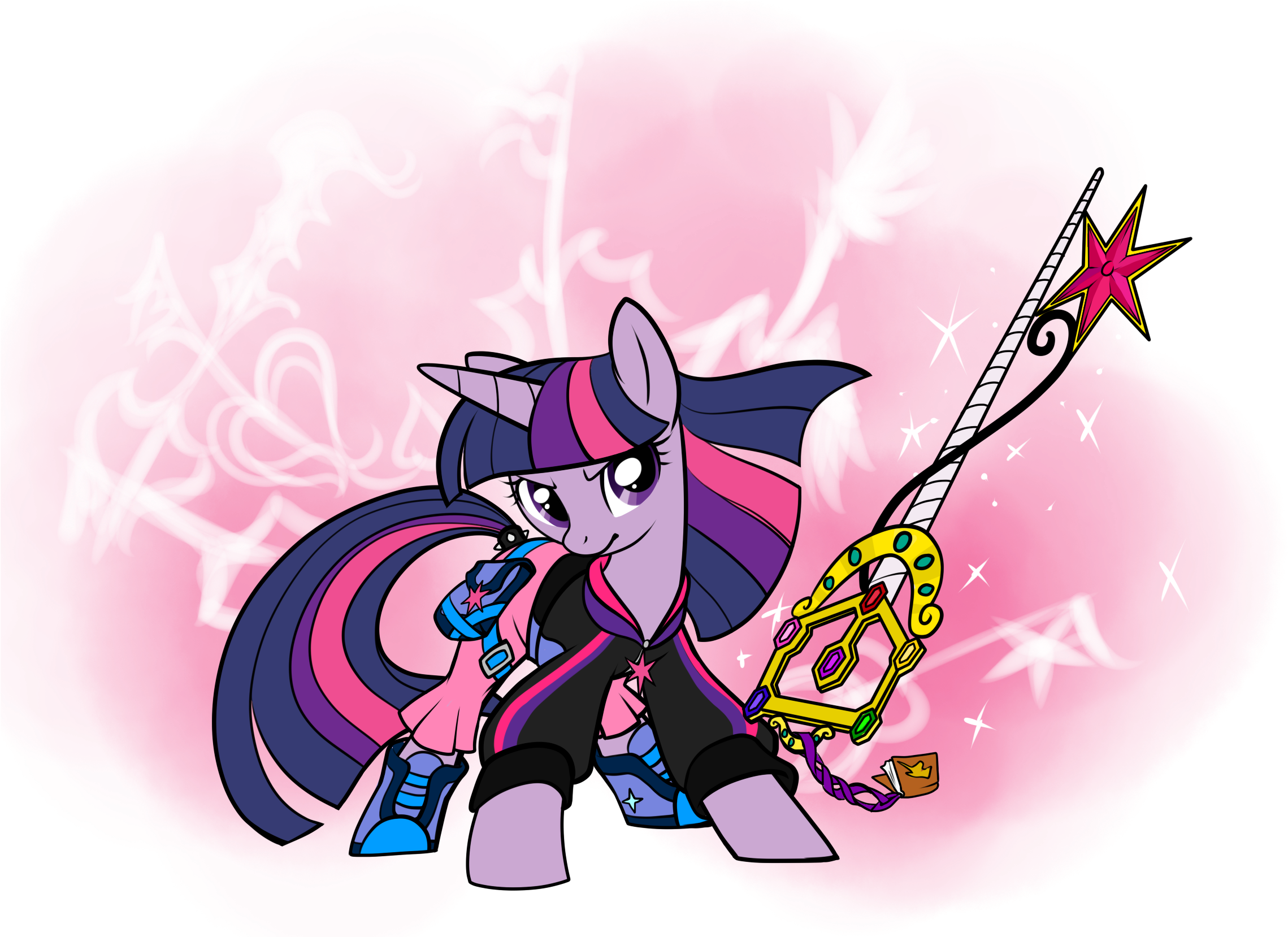 Report Rss Kh Twilight Sparkle - My Little Pony Kingdom Hearts (2305x1657), Png Download