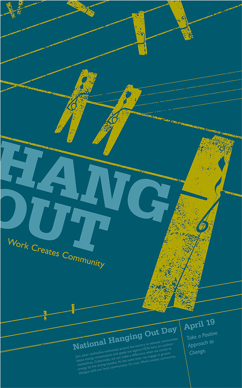 The Clothespin And Illustrates One Of Three Typographic - Graphic Design (1200x1435), Png Download