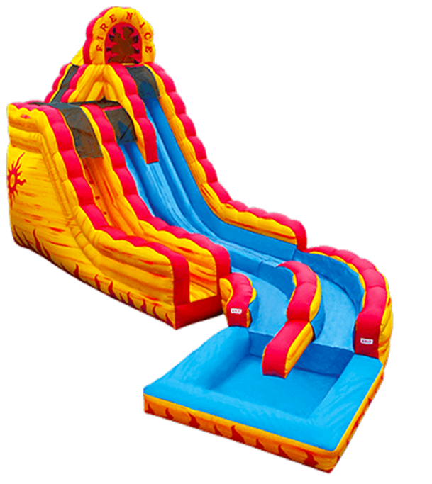 Two Story Water Slide (609x683), Png Download