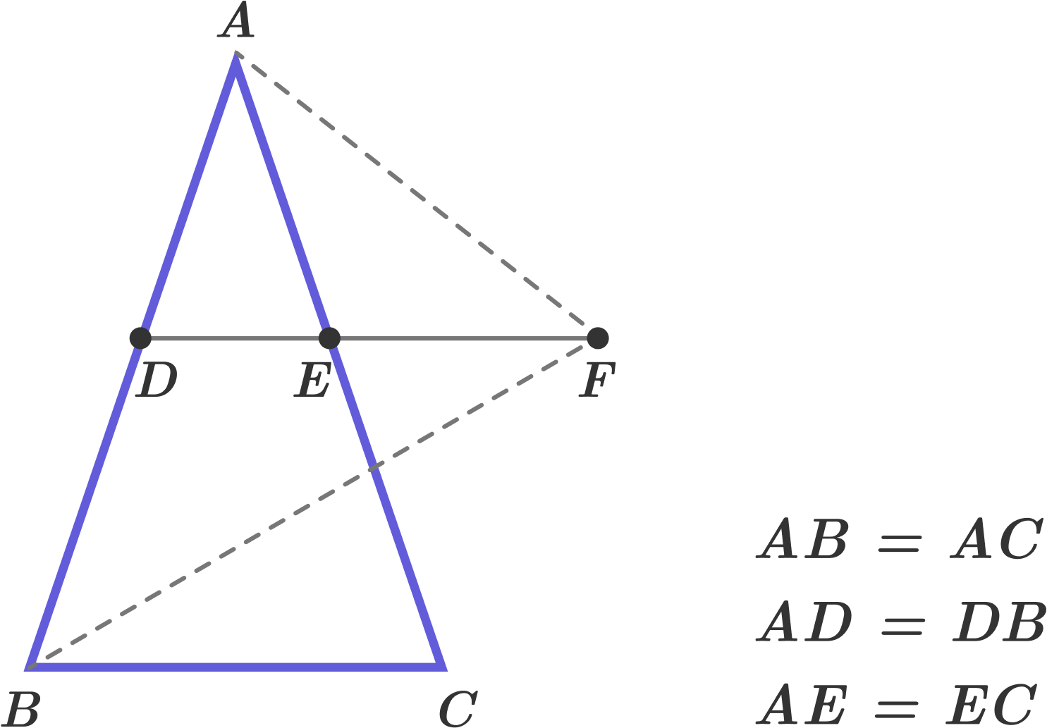If Triangle Abc Is Similar To Triangle Bfa, Then Find - Triangle (1485x1033), Png Download