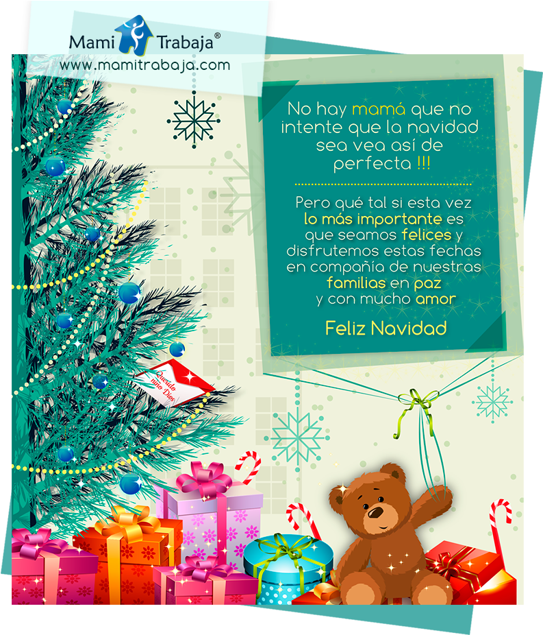 Feliz Navidad Mami (800x933), Png Download