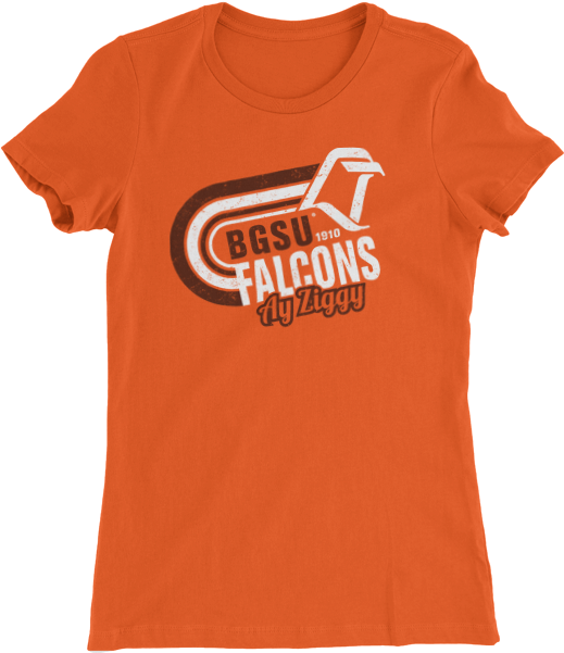Bgsu Falcons Ay Ziggy Retro Lt Logo Woman's Slim Fit - Cougar (600x600), Png Download