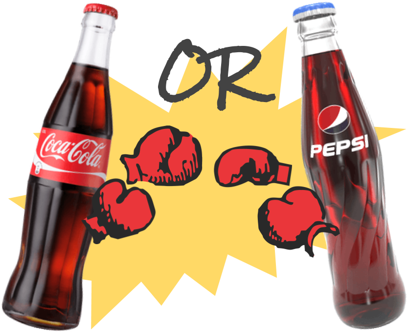 Battle Of Coke And Pepsi By Simone Anderson & Keerthana - Coca Cola (960x720), Png Download
