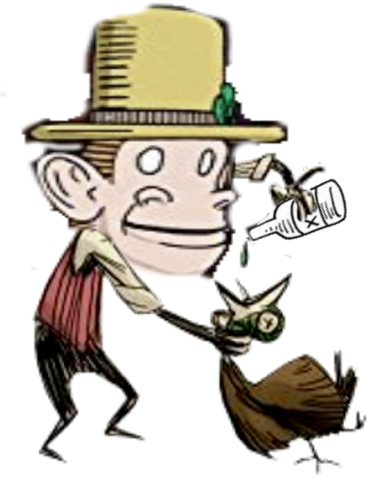 Um - Wilson Don T Starve Drawing (739x1042), Png Download