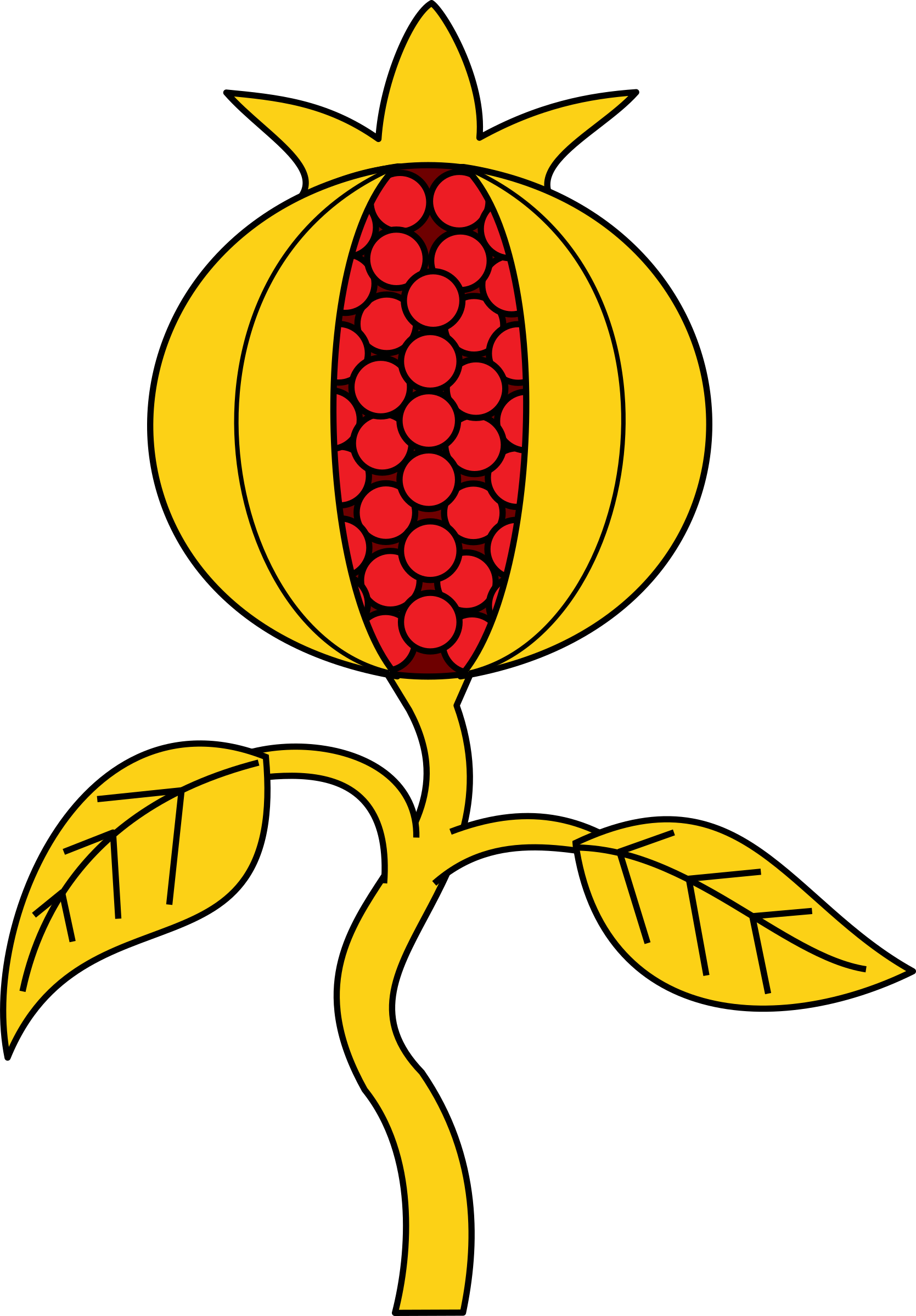 Big Image - Coat Of Arms Pomegranate (1669x2400), Png Download