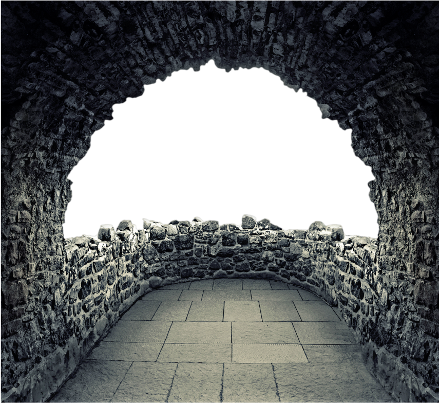 #stone #stonewall #art #hole #greyscale - Building (1024x1024), Png Download