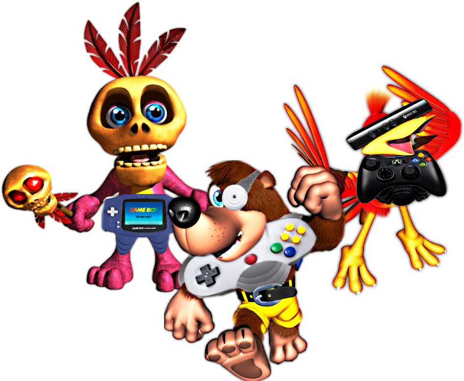 Banjo-kazooie By Dressing The Cast Up In The Consoles - Banjo Kazooie (1000x1000), Png Download