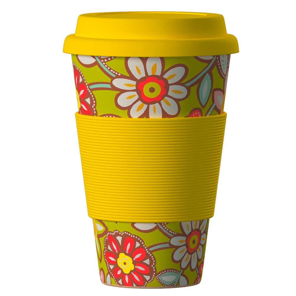 Bamboocup - Daisies - Areon Bamboo Cup (1000x1000), Png Download