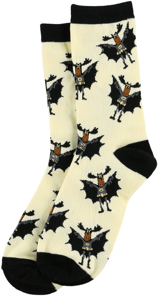 Bat Moose - Sock (863x1050), Png Download