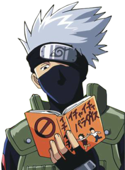 Kakashi Hatake Photo Kakashi3 - Kakashi Reading A Book (600x600), Png Download