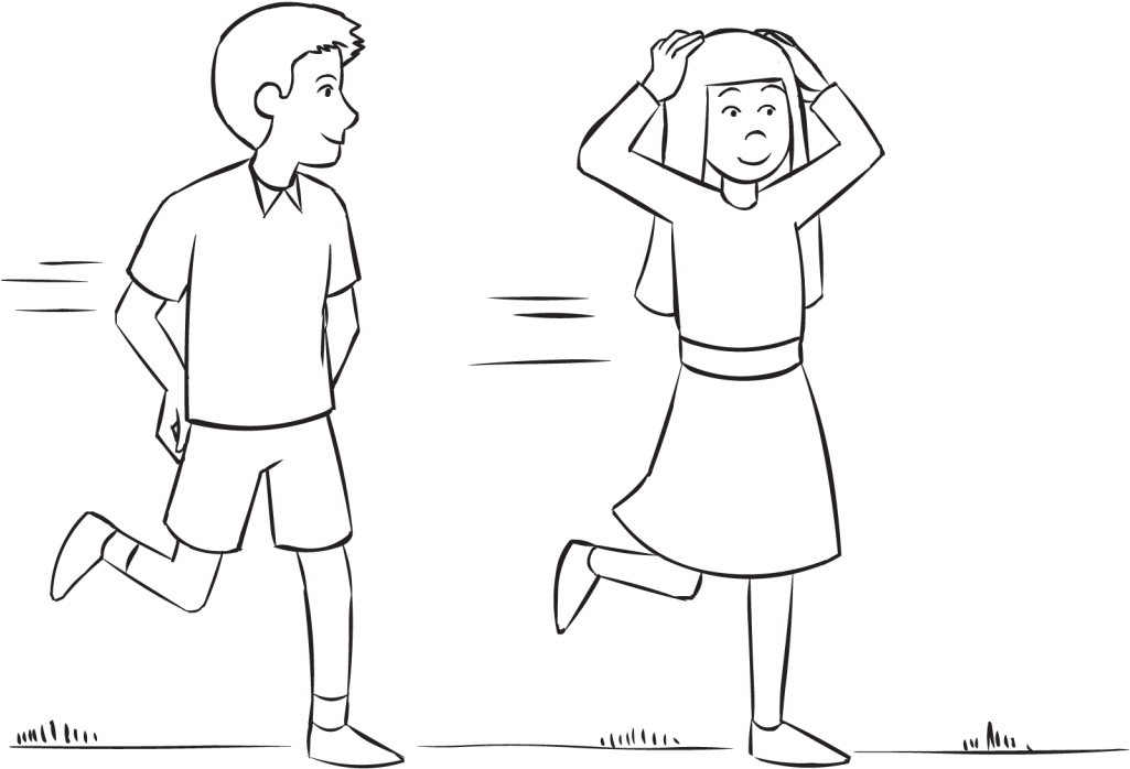 Head-butt Tag - Line Art (1024x768), Png Download