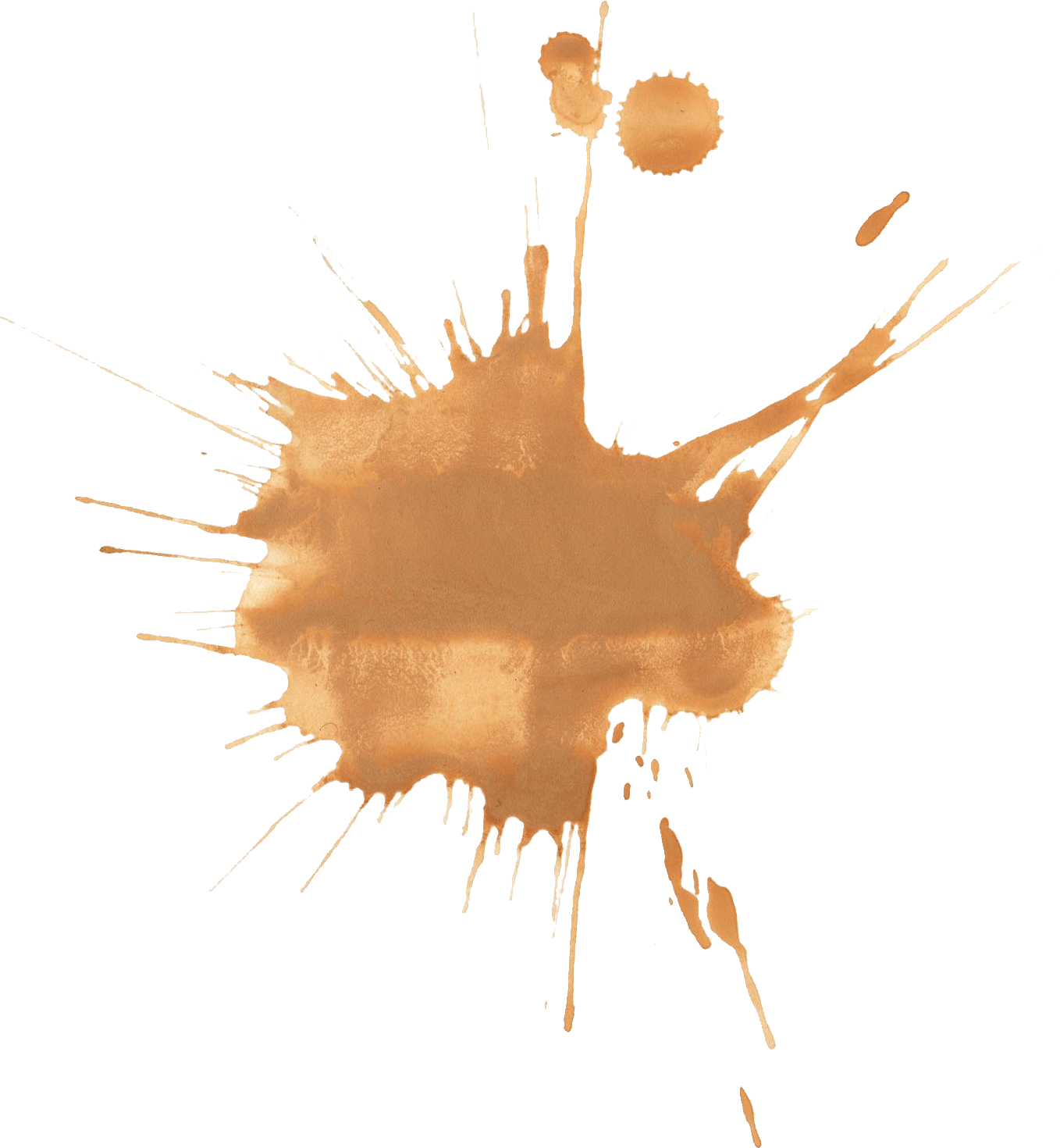18 Brown Watercolor Splatter Png Transparent - Visual Arts (1358x1470), Png Download