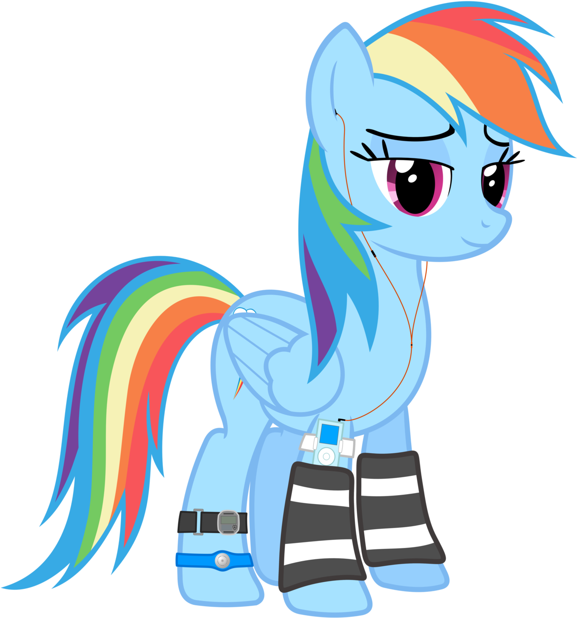 Rainbow Dash Vector - Cute Rainbow Dash Vector (1169x1252), Png Download
