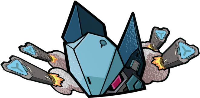 Pharah Raptorion Peeker Sticker - Illustration (1280x1280), Png Download