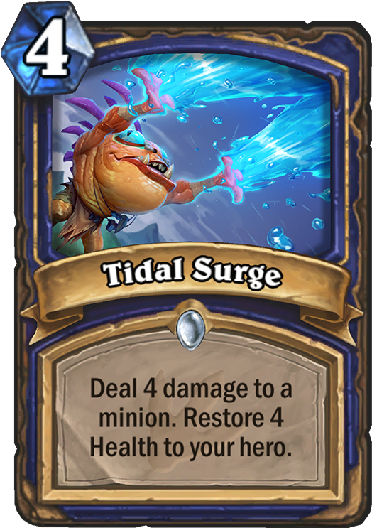 Tidal Surge Card - Tidal Surge Hearthstone (567x811), Png Download