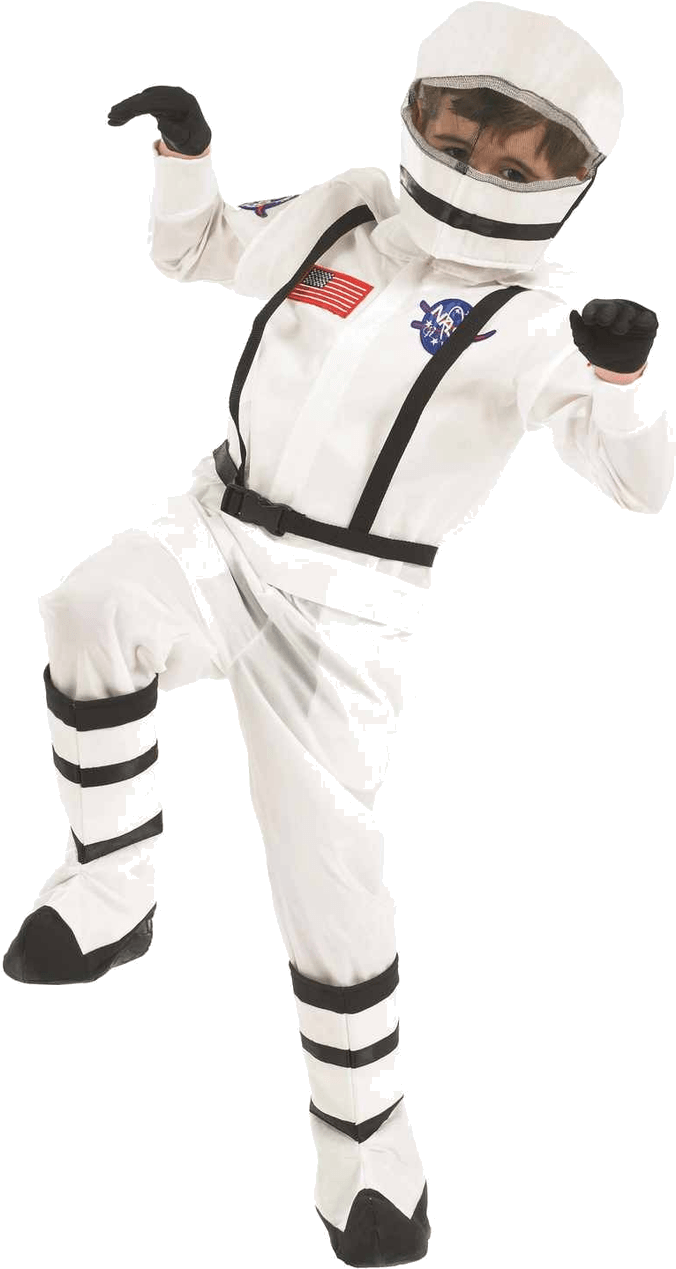 Child Astronaut Costume - Astronaut Child Costume Helmet (800x1268), Png Download
