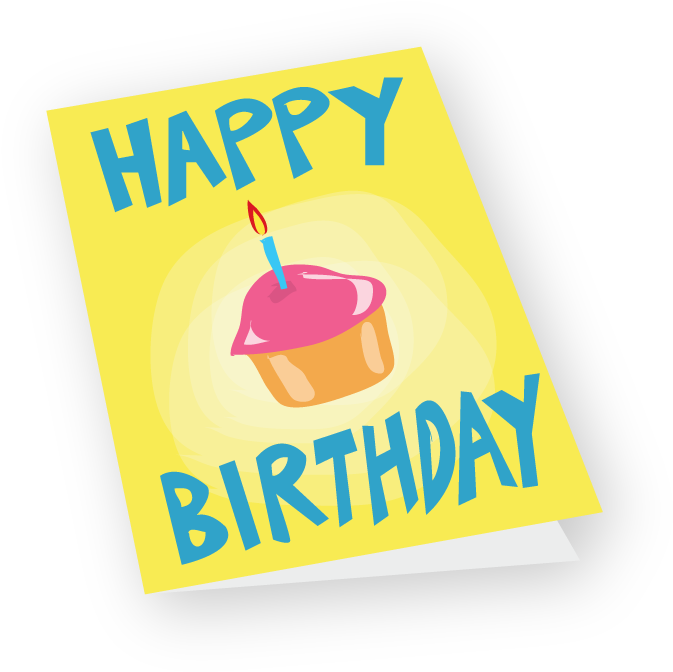 Paper Card Birthday Z 500 - Graphic Design (996x1030), Png Download
