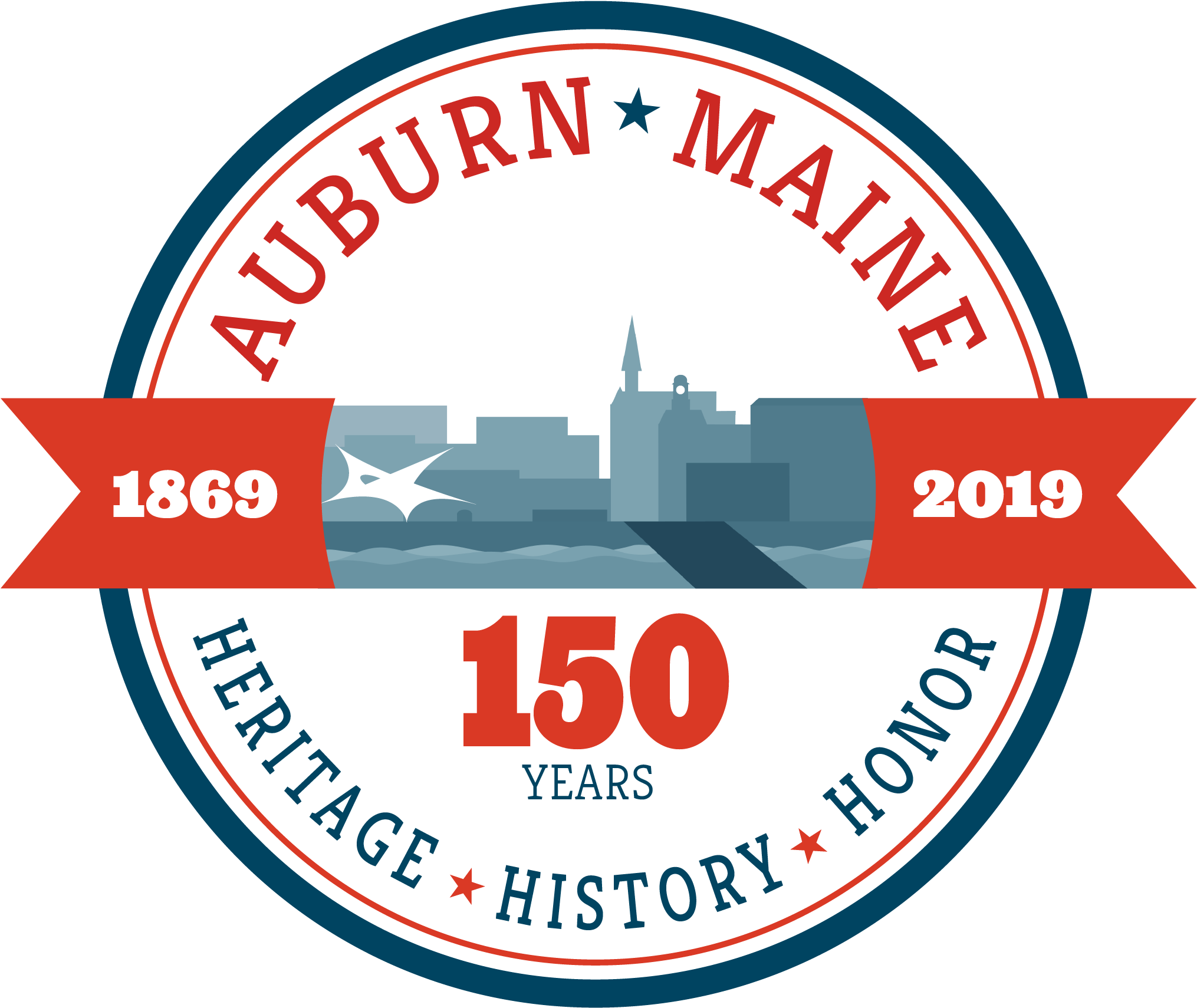 Auburn Maine New Years Eve 2018 (2085x2084), Png Download