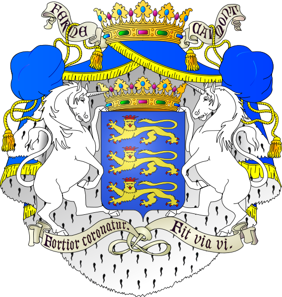 Malagon Tavera Coat Of Arms - Caumont Coat Of Arms (568x600), Png Download