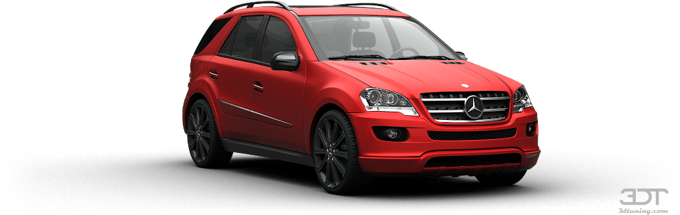 Mercedes Ml Crossover 2006 Tuning - Compact Sport Utility Vehicle (1004x373), Png Download