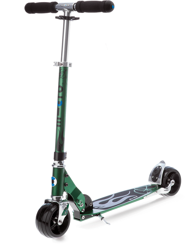 Micro Rocket Green - Two Wheel Micro Scooter (800x1000), Png Download