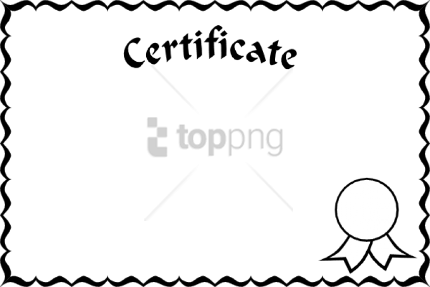 Free Png Download Border Line Design Png Png Images - Certificate Borders And Frames (850x567), Png Download