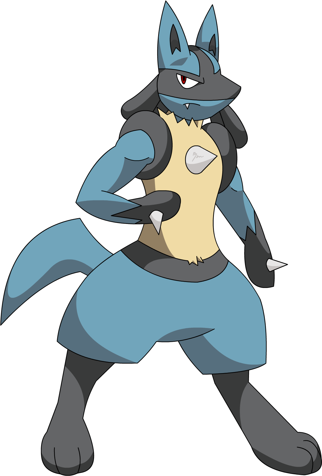 Lucbuff - Lucario Buff (1250x2000), Png Download