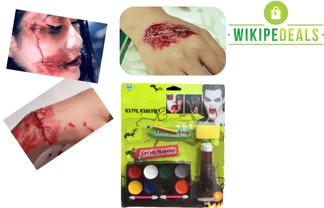 Bloody Halloween Makeup Kit - Blood (1460x860), Png Download