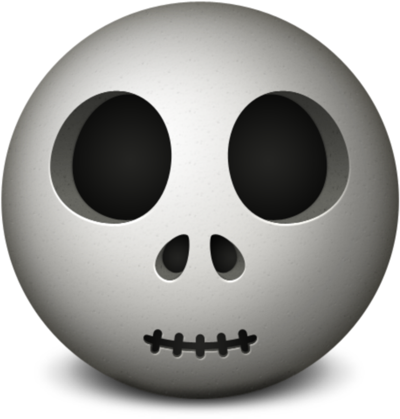 Mq Skull Halloween Emoji Emojis - Icon Png (1024x1024), Png Download