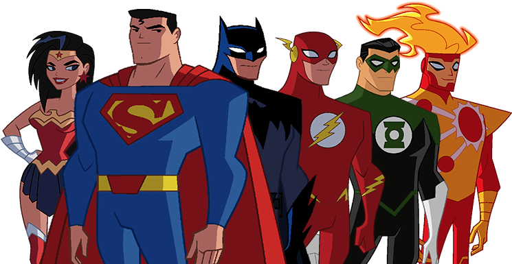 Justice League Png - Justice League Action Characters (1600x413), Png Download