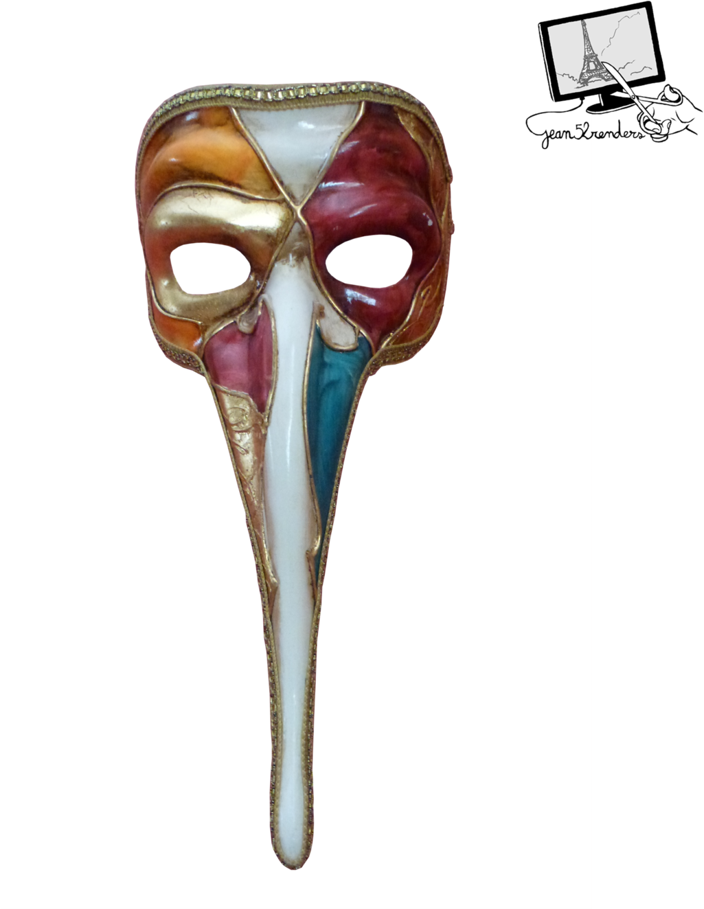 Png Venetian Mask (1024x1365), Png Download