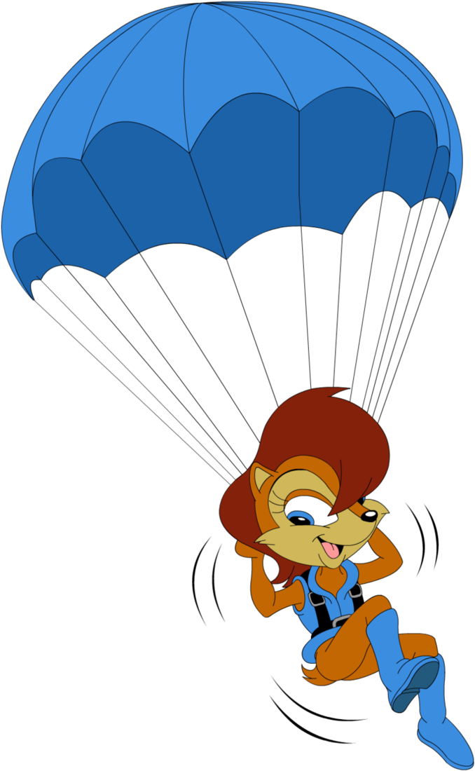 Parachute Hd Png Transparent Parachute Hd - Sonic 2 Sally (713x1120), Png Download