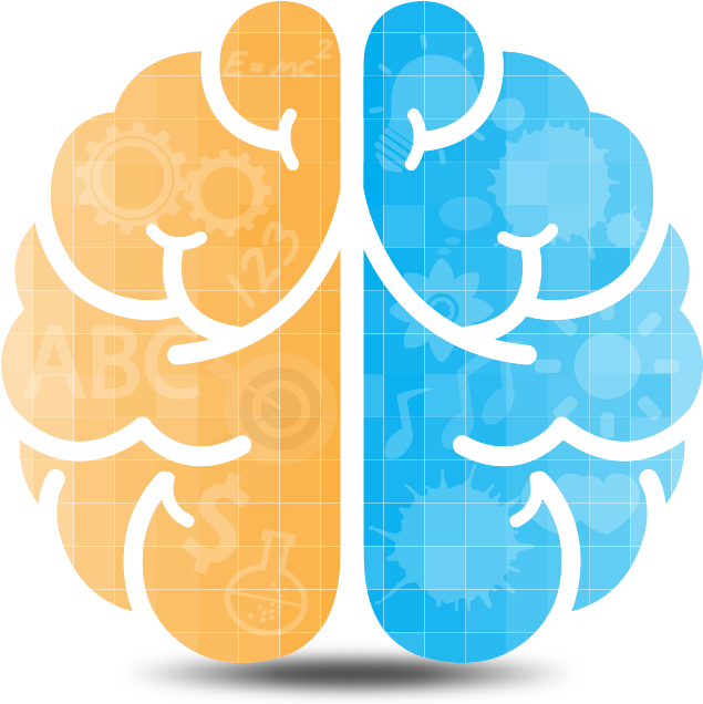 Custom Logo Design Samples Parachute Toronto - Left Right Brain Illustration (1152x635), Png Download