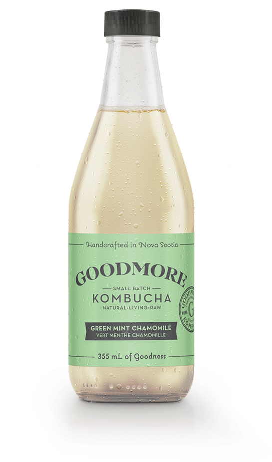 Green Mint Chamomile - Glass Bottle (1000x1016), Png Download