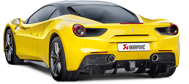 Ferrari 488 Gtb/488 Spider Slip-on Line (850x567), Png Download
