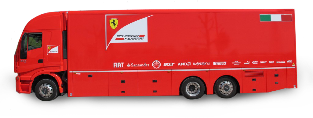 Hospitality Truck Ferrari - Scuderia Ferrari Logo 2011 (1024x694), Png Download
