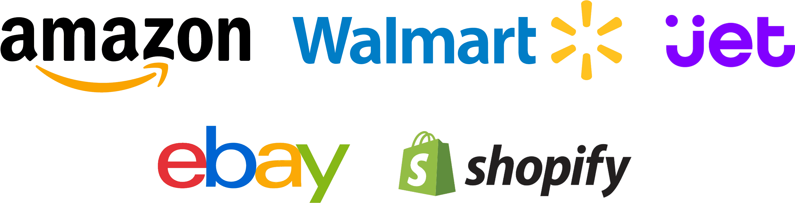 Ebay Vs Amazon - Walmart (5385x1694), Png Download