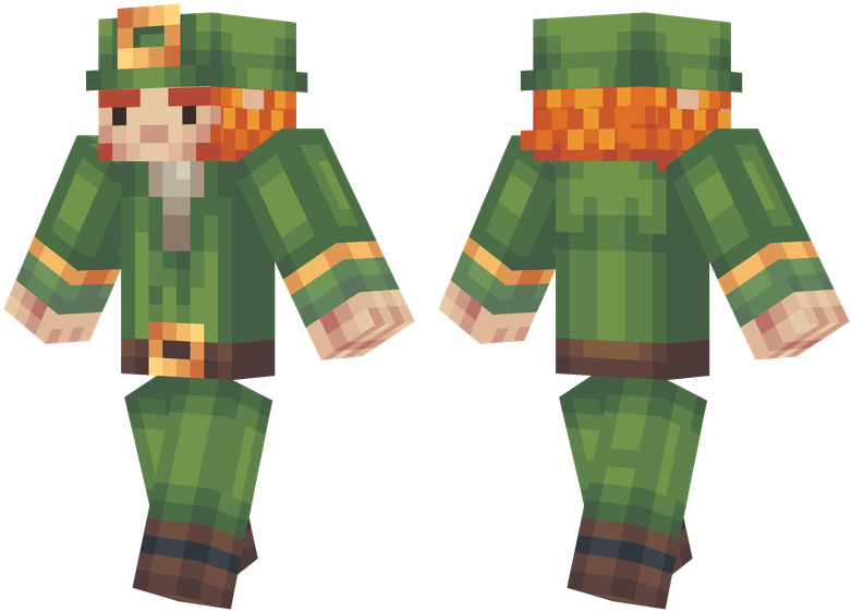 Leprechaun - Minecraft Puppet Fnaf Skin (804x576), Png Download