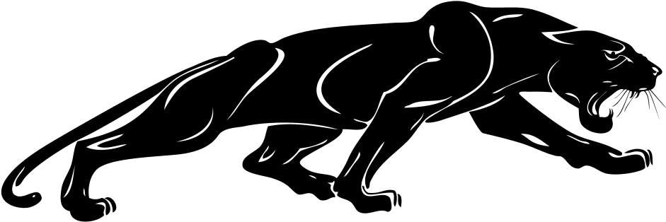 Cropped Grenfell Rugby Club Panther - Panteras Blancas Y Negras (1024x337), Png Download