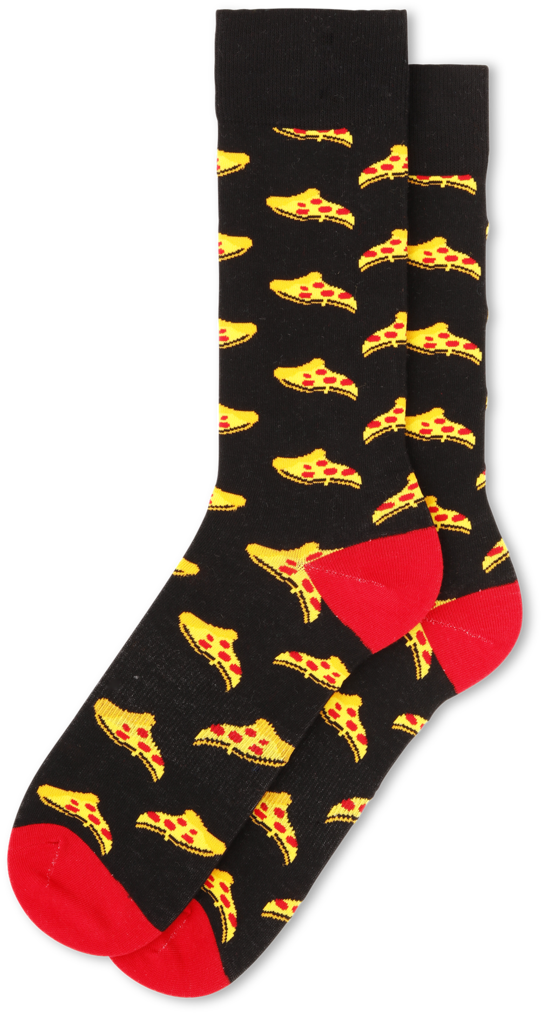 Men's Pizza Socks - Sock (1080x1080), Png Download