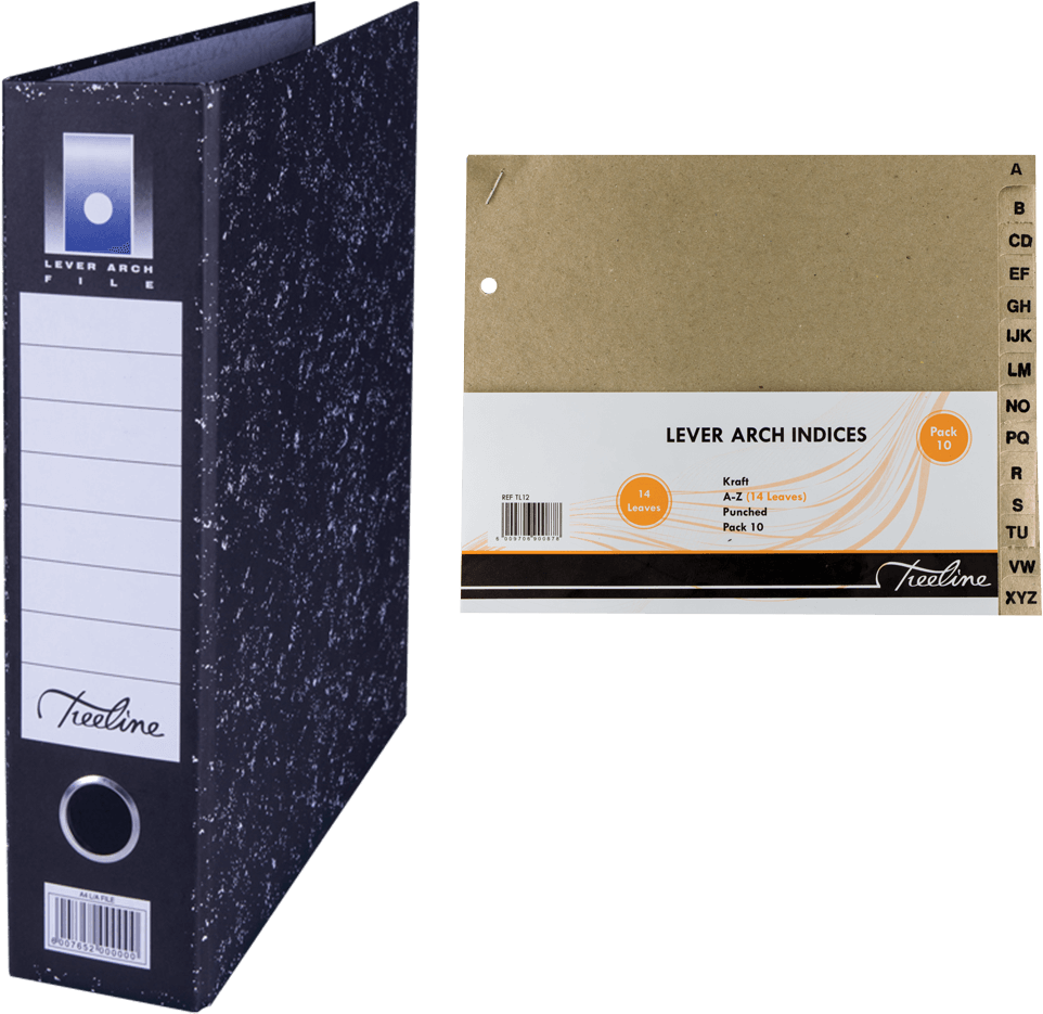 File Sets - Treeline Lever Arch Files (1075x967), Png Download