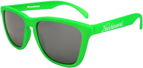 Classic Premium Unisex Sunglasses Neon Green/smoke-prgl1016 - Plastic (640x960), Png Download