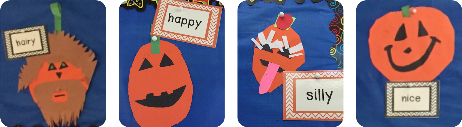 Precious 1st Graders Were Even Coming Up To Our Adjective - Pumpkin (1600x500), Png Download