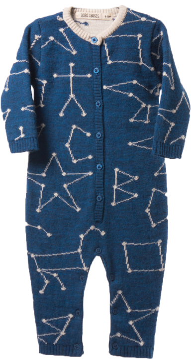 Bobo Choses Knitted Jumpsuit Constellation - Pajamas (960x720), Png Download