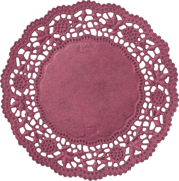 Cup Doilies Bordeaux, Ø 10 Cm - Doily (591x600), Png Download