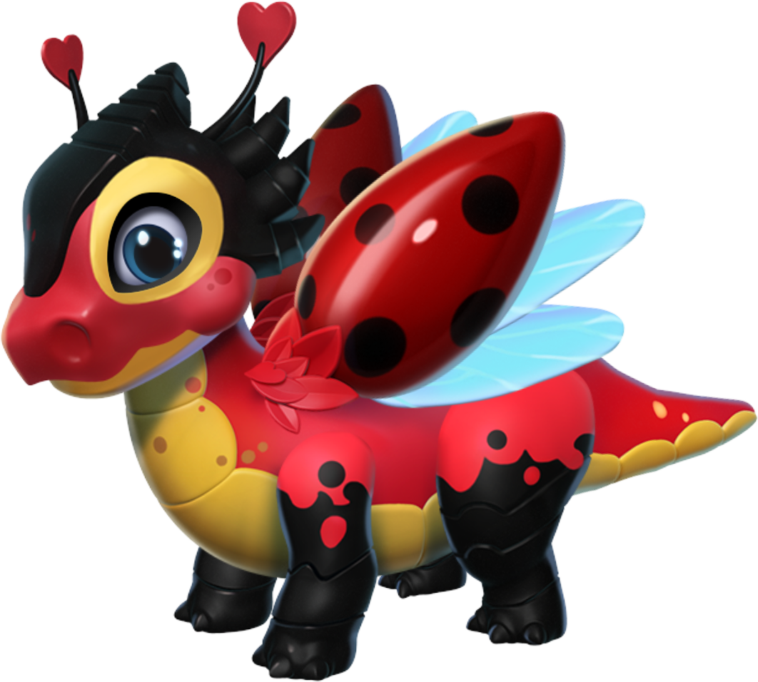 Ladybug Dragon - Dml Ladybug Dragon (1062x956), Png Download