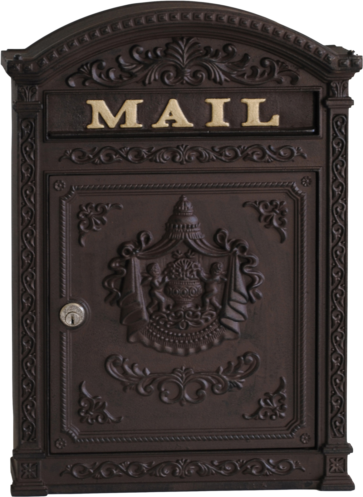 Ecco Victorian Locking Mailbox E Residential Wall - Letter Box (1562x2048), Png Download