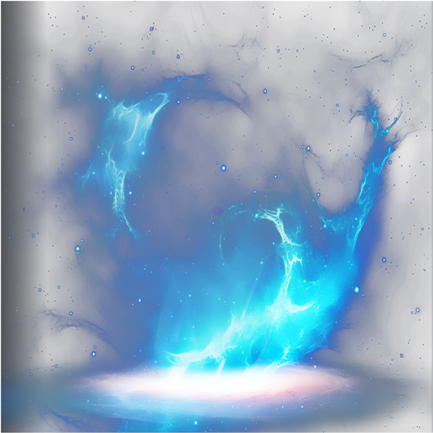 #galaxy #blue #lightning - Blue Flame Hd Png (1024x1024), Png Download